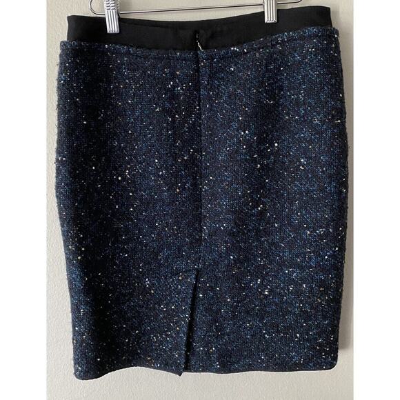 Lavender Label Vera Wang Size 4/38 Textured Wool Blend Tweed Lined Pencil Skirt - Picture 2 of 6